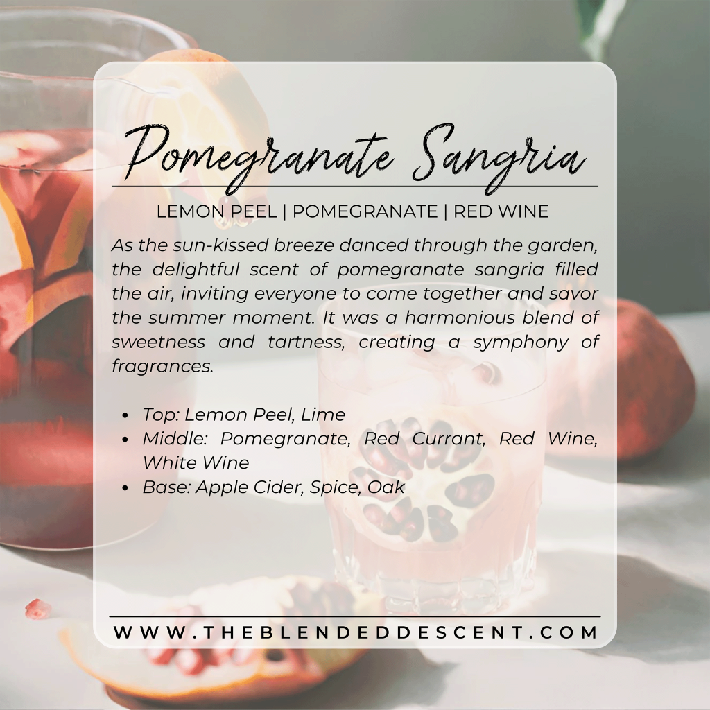 Pomegranate Sangria - Coconut Soy Wax Melt